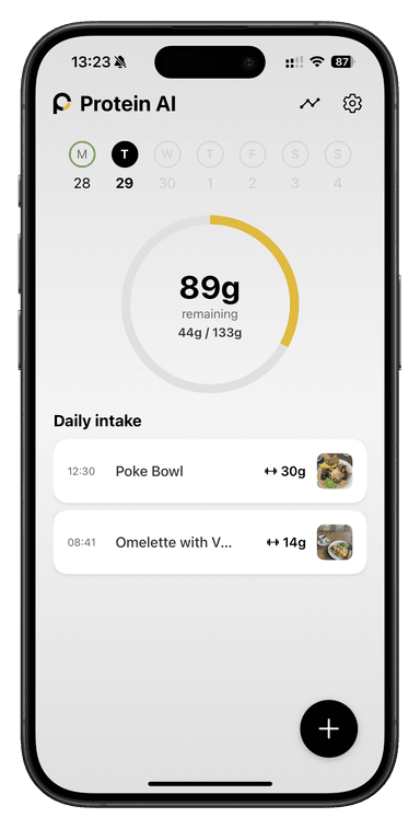 Protein AI App Screenshot